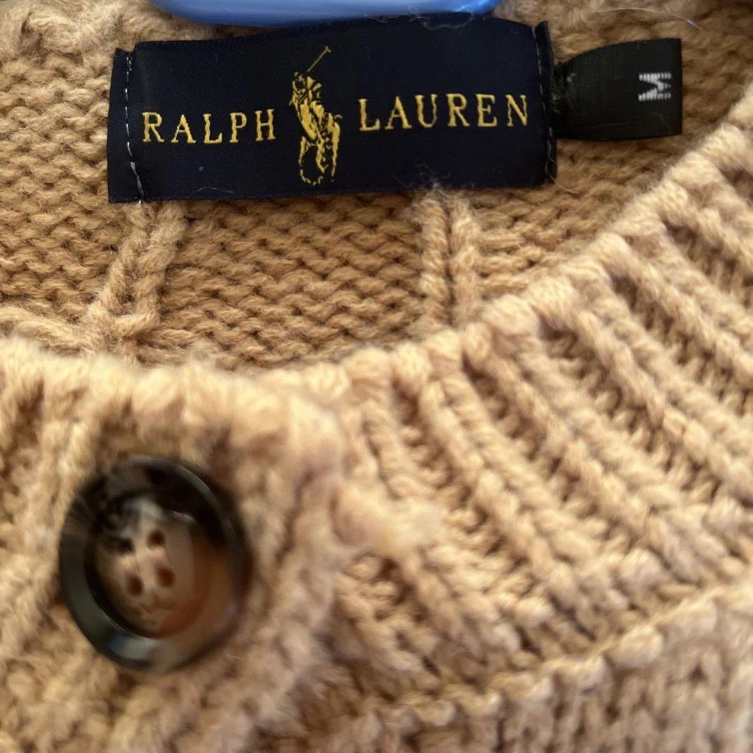 Ralph Lauren ベージュ ケーブルニットカーディガン