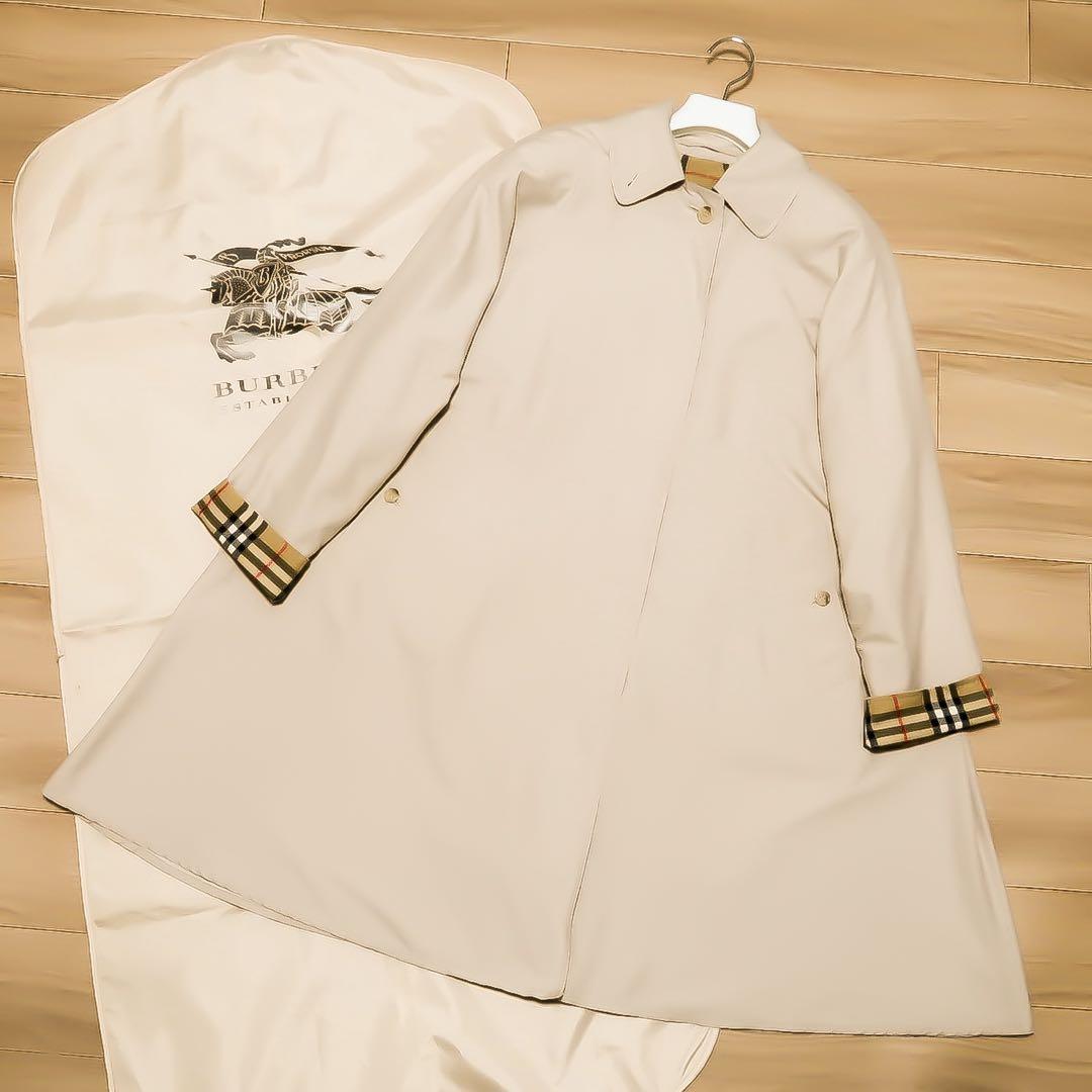 極貴重 英国製 BURBERRY バーバリー Aライン ステンカラーコート