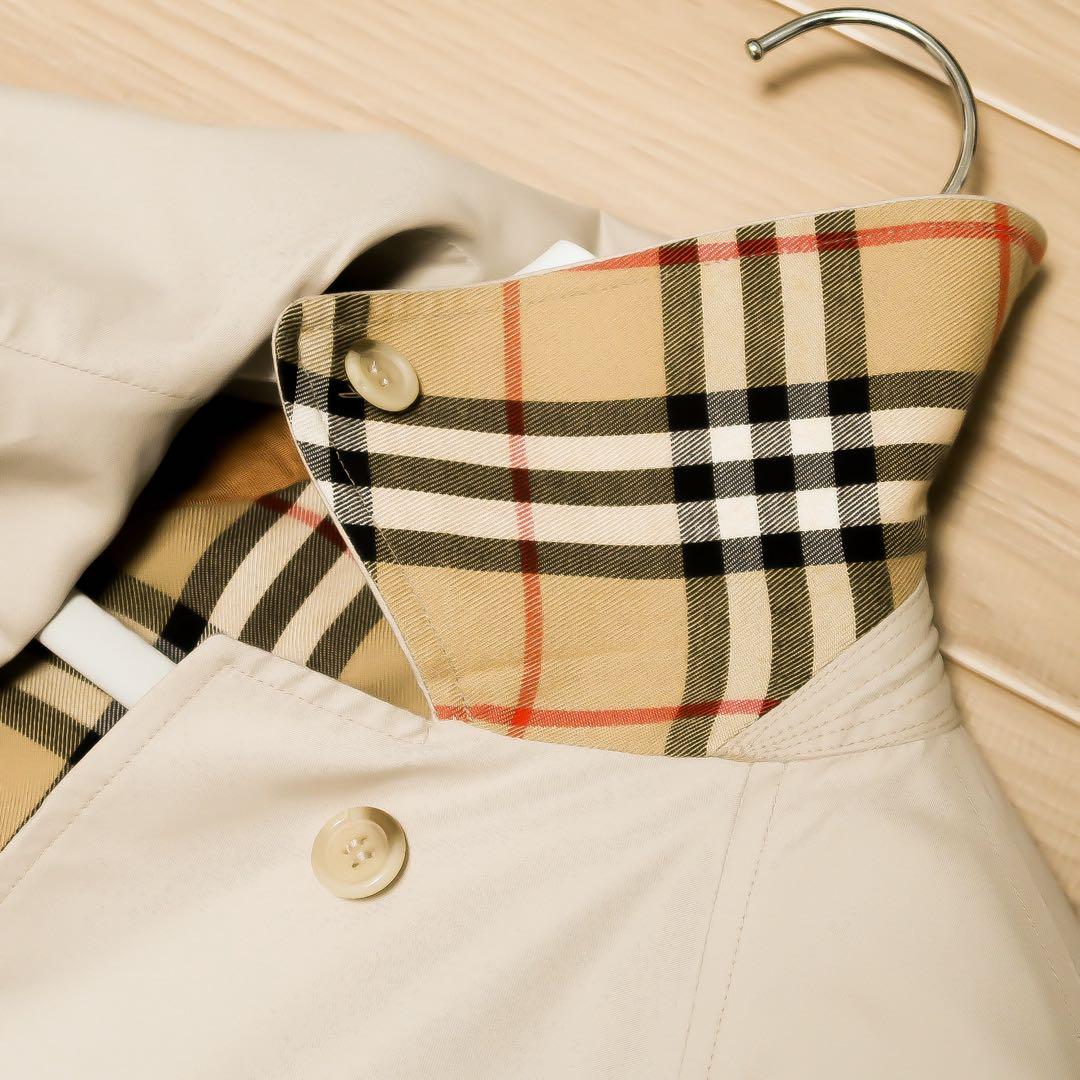 極貴重 英国製 BURBERRY バーバリー Aライン ステンカラーコート
