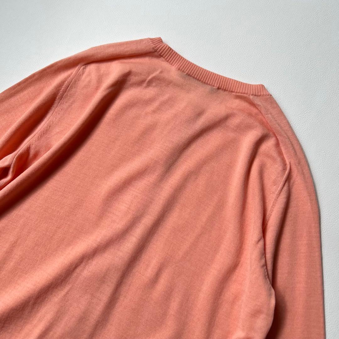 美品　Aquascutum アクアスキュータム　ニットカーディガン　コーラル