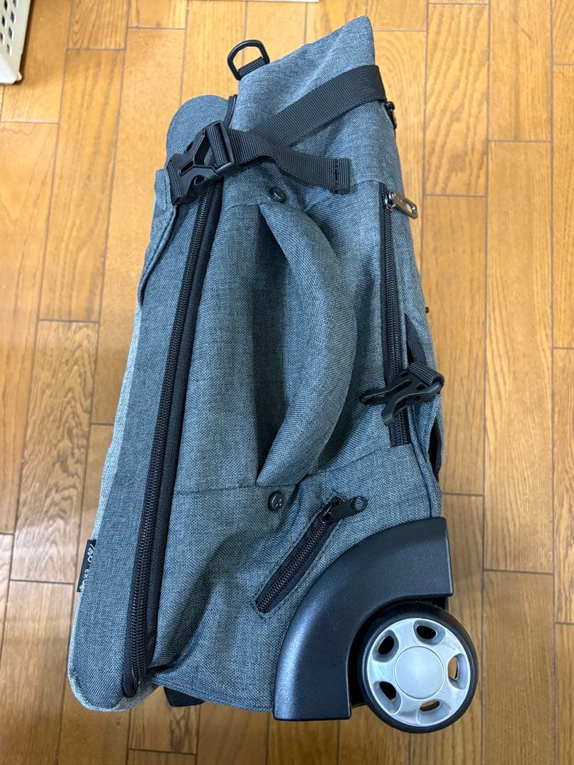 モアエルグ　リュックキャリー 機内持込み Mサイズ 3WAY ミディアムグレー