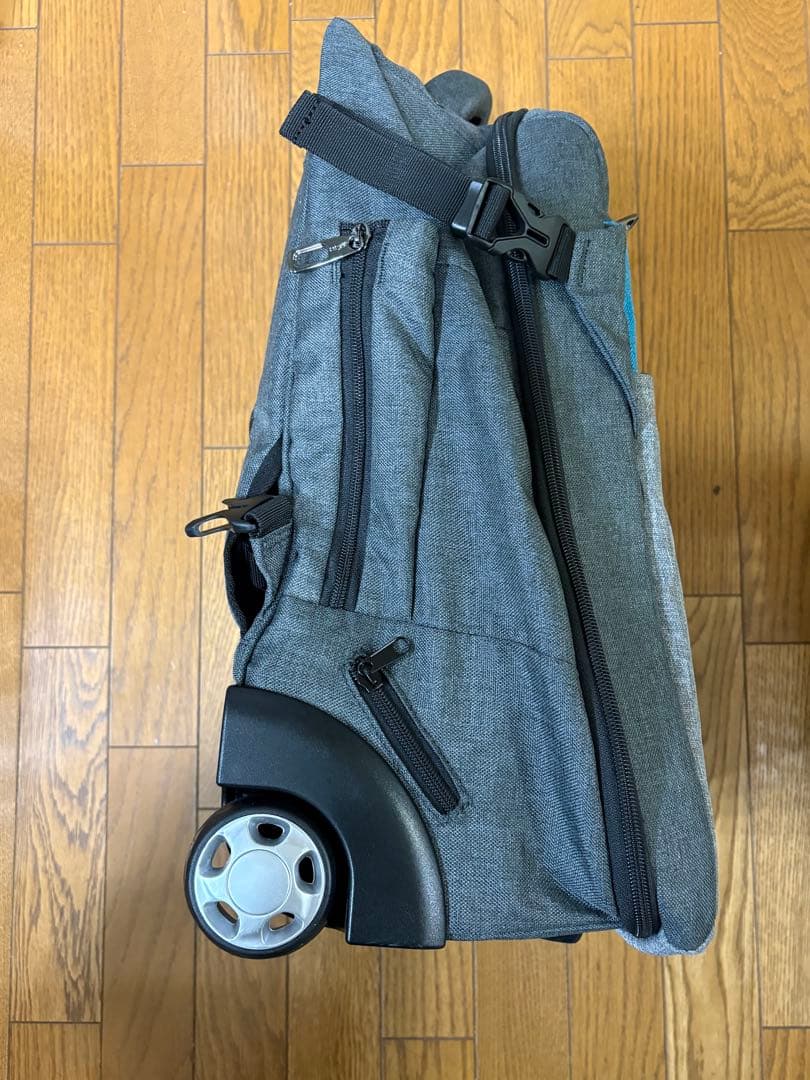 モアエルグ　リュックキャリー 機内持込み Mサイズ 3WAY ミディアムグレー