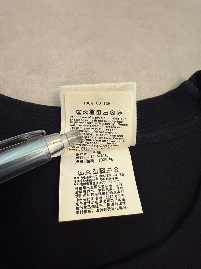 A BATHING APE ブラック　パープル系　Lサイズ　Tシャツ　エイプ