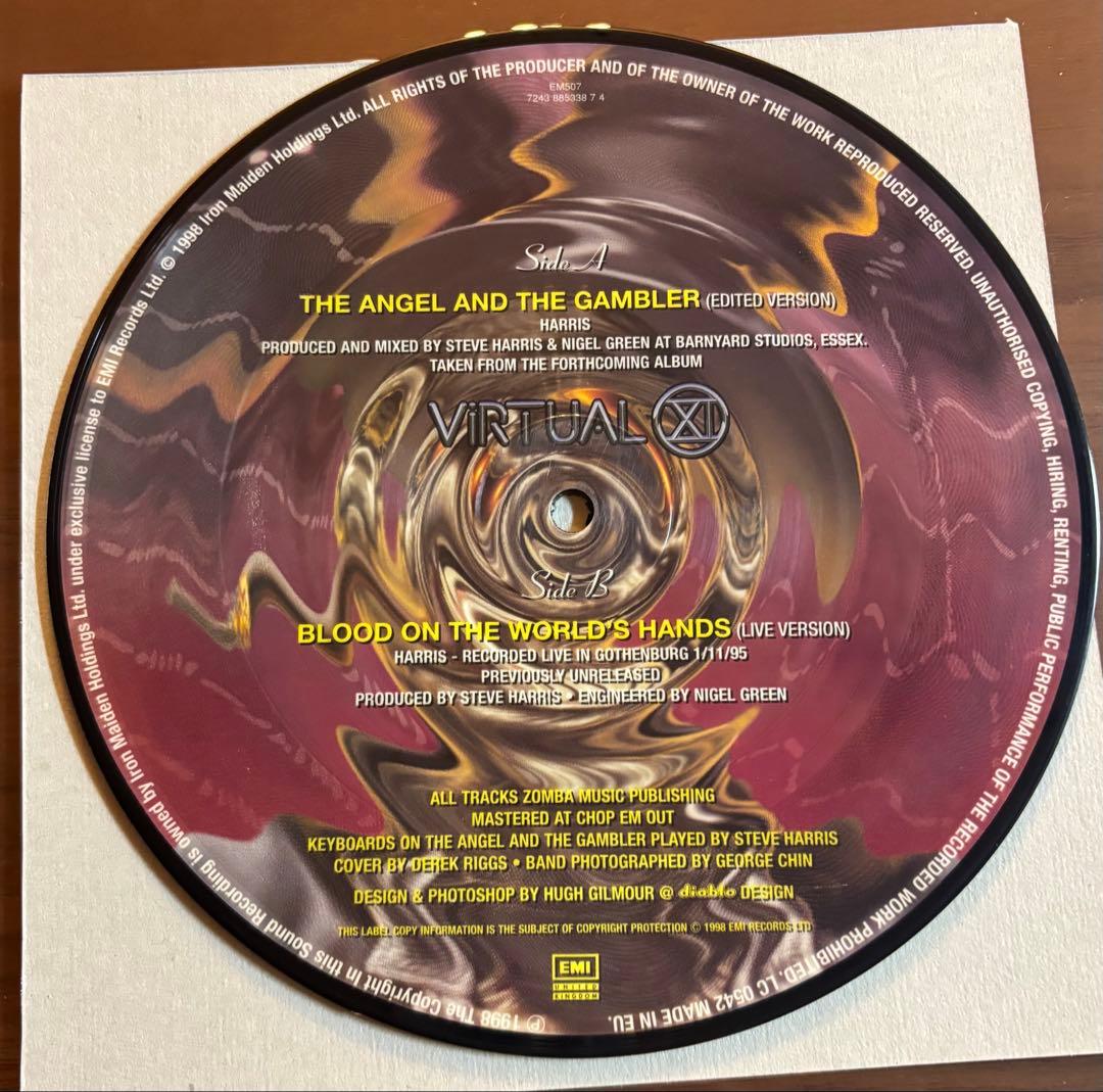 値下げしますーIRON MAIDEN ピクチャー盤シングルレコード１枚