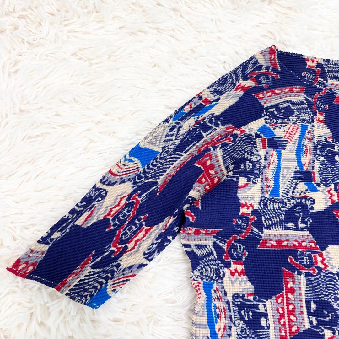 【美品】（t.） イッセイミヤケ トランプ キング カットソー シャツ 総柄 3