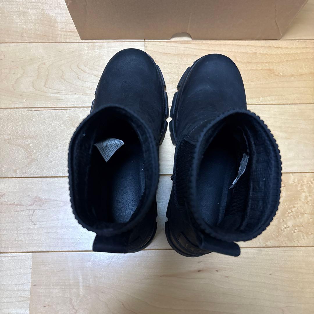 UGG ブラック 厚底サイドゴアブーツ　ブルックリン チェルシー ブーツ