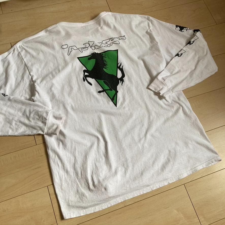 00s 袖プリ エイフェックスツイン R&Sレーベル ビンテージ Tシャツ長袖