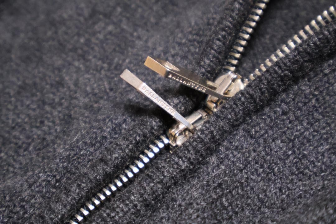 バランタイン 特級ランク カシミア100％ 柄物 ドライバーズニットブルゾン