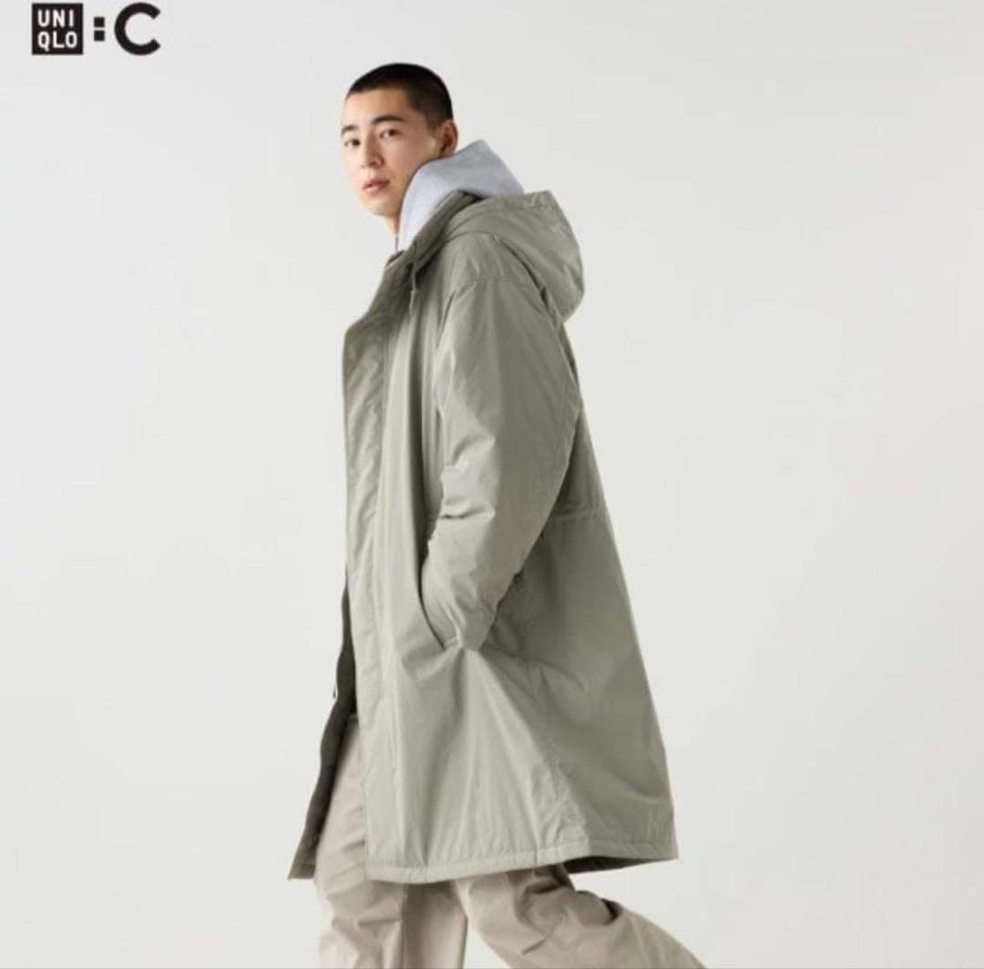 【未使用に近い】UNIQLO C フーデッドコート Mサイズ