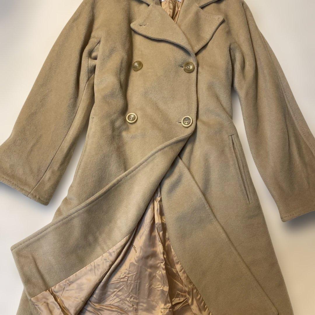 Max Mara マックスマーラ 白タグ カシミアロングコート 36