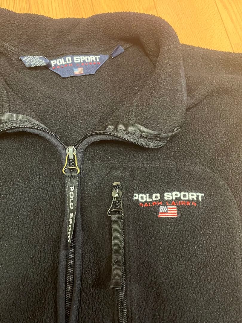 POLO SPORT Ralph Lauren フリースベスト 黒