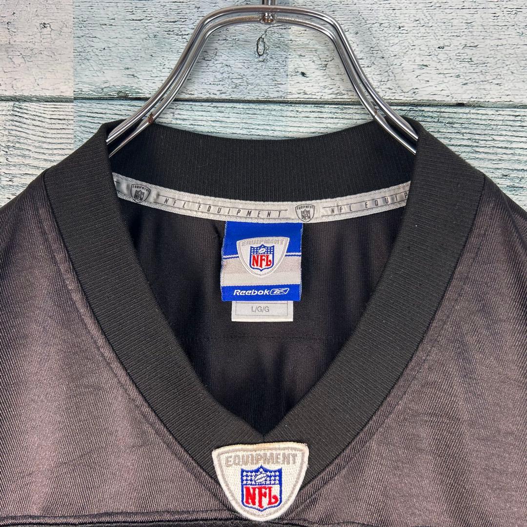 リーボック NFL プリントチームロゴ レイダース ゲームシャツ L 5460