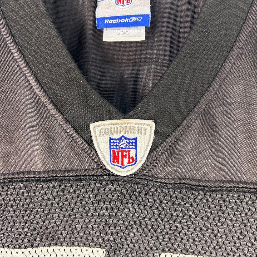 リーボック NFL プリントチームロゴ レイダース ゲームシャツ L 5460