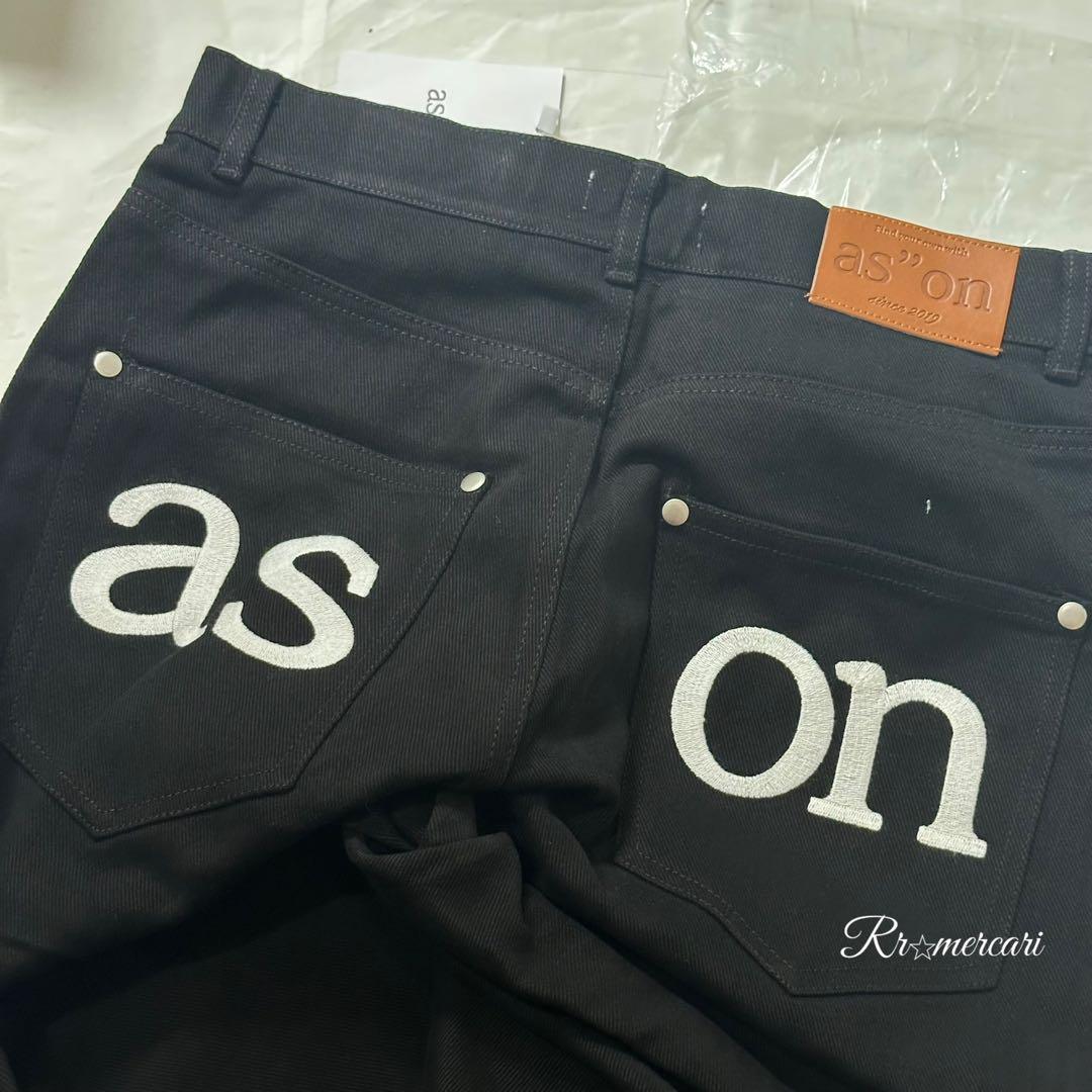新品★即日発送★韓国ASON as''on ブラック M デニムパンツ　/m6