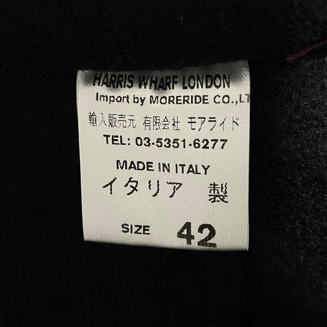 イタリア製 ハリスワーフロンドン ２WAYべルテッドコート 黒 XL 大きめ