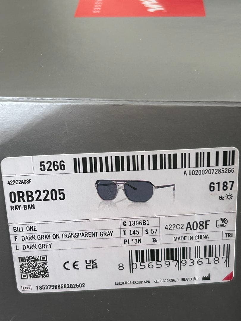 レイバン　Ray-Ban BILL ONE サングラス