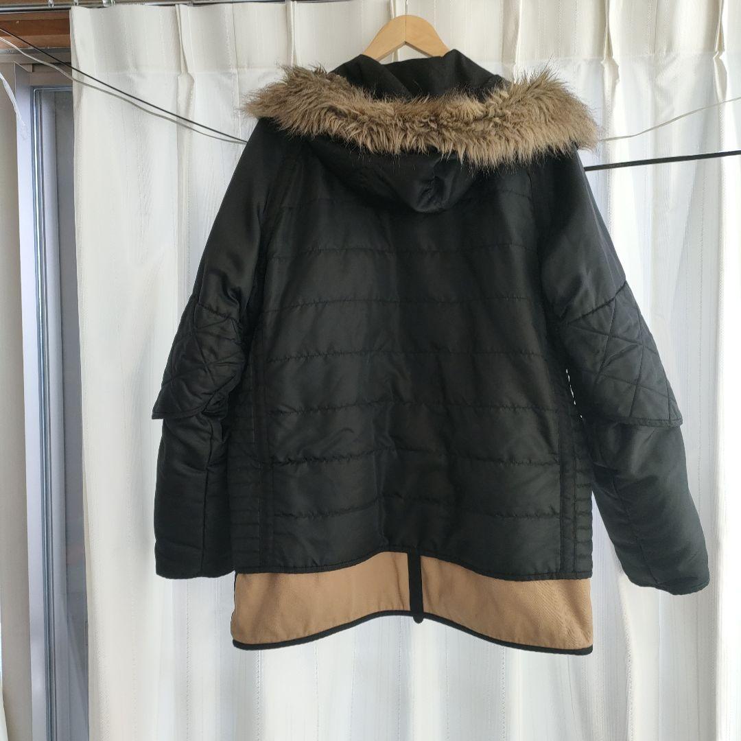 chevignonモッズコート フード付き ブラック