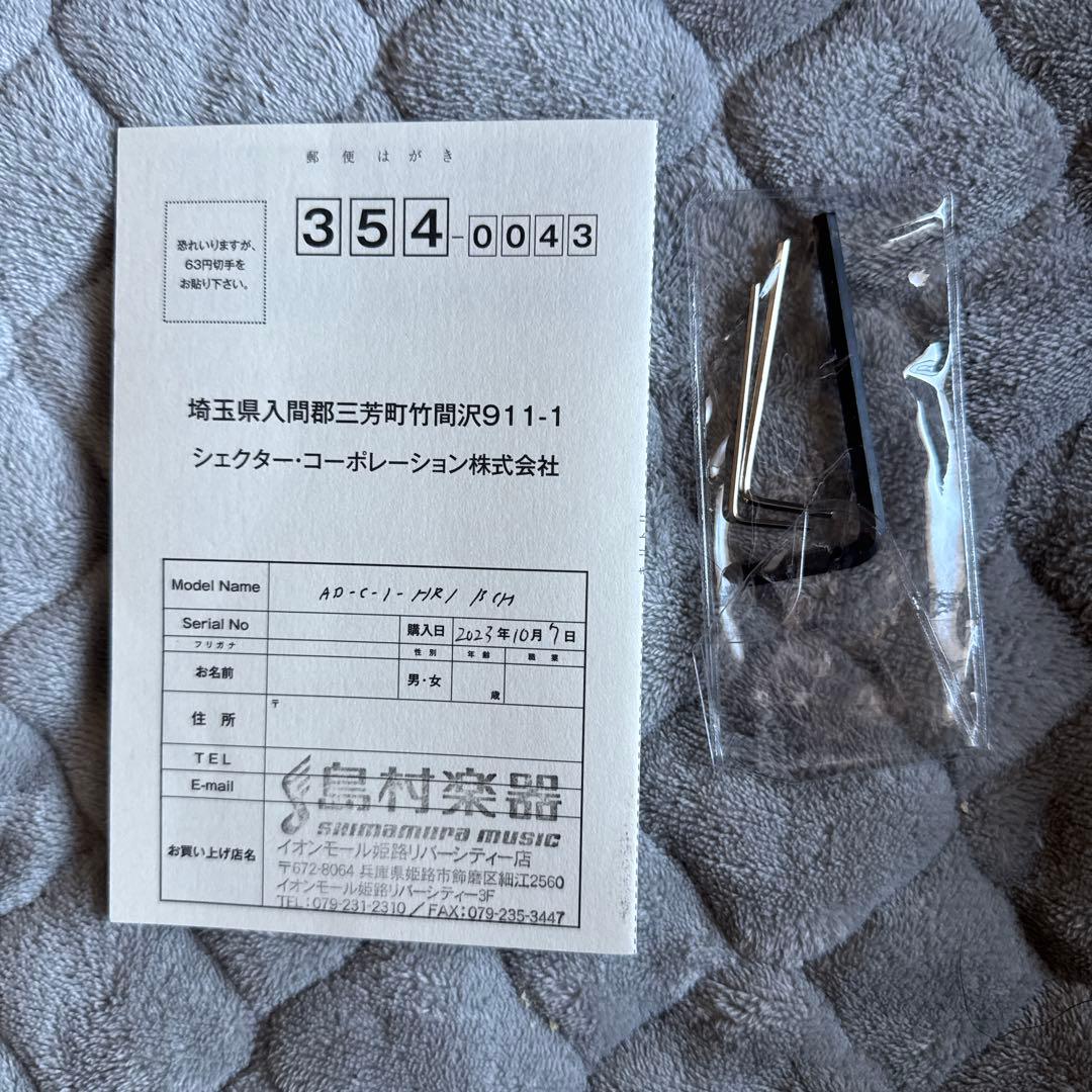 美品　Schecter エレキギター HELLRAISER C-1