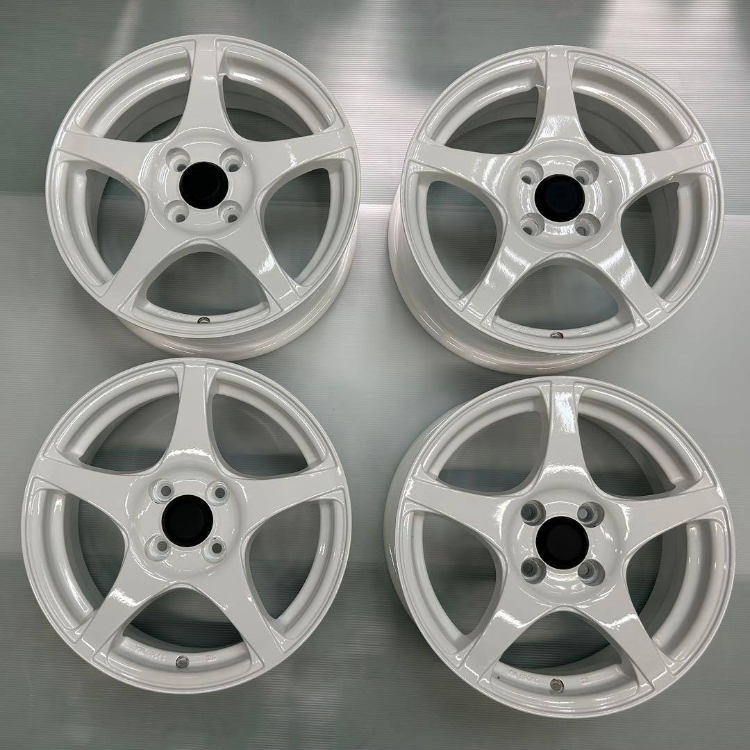 最終値下げ！A①アルミ15×6J 4穴PCD100 ＋43 ワークス カスタム