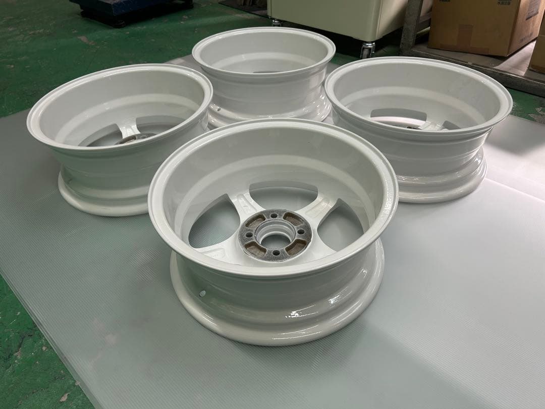 最終値下げ！A①アルミ15×6J 4穴PCD100 ＋43 ワークス カスタム