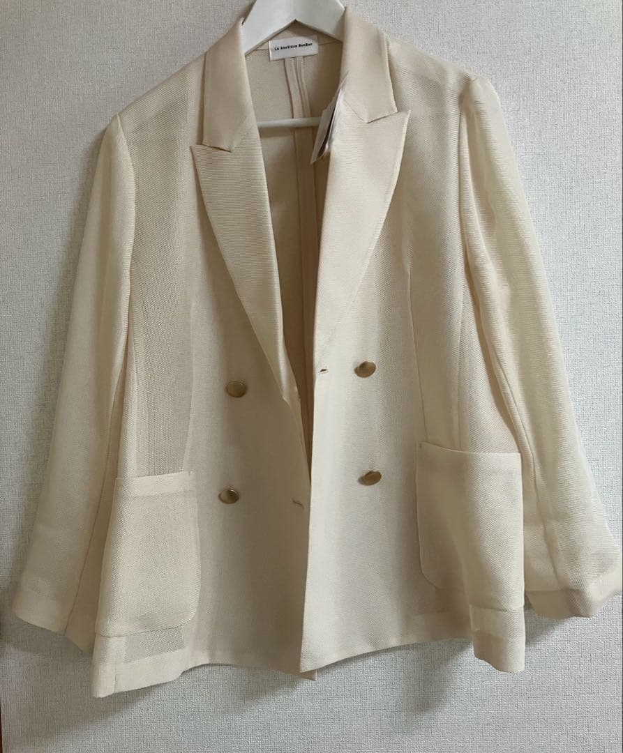 La boutique BonBon メッシュメタルボタンライトジャケット　新品