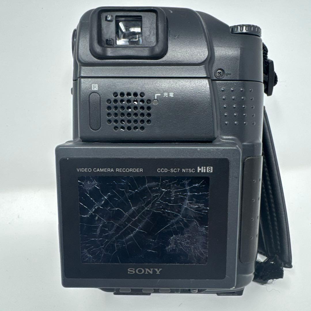 ジャンク　SONY CCD-SC7 液晶ハ​​ンディカン Hi8 ビデオカメラ