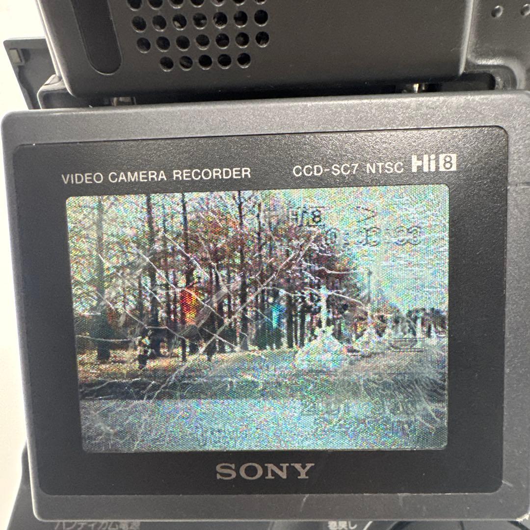 ジャンク　SONY CCD-SC7 液晶ハ​​ンディカン Hi8 ビデオカメラ