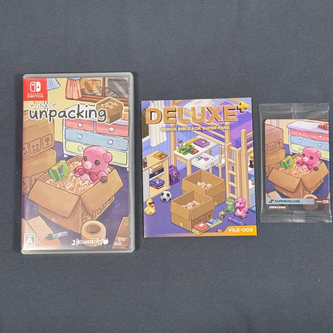 【ほぼ新品・特典付き】unpacking （アンパッキング） 初回限定版