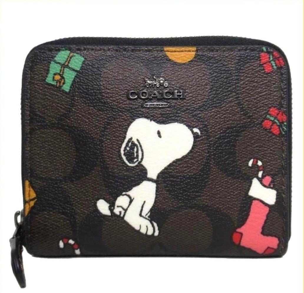 COACH X PEANUTS スモール ジップ アラウンドウォレット二つ折財布