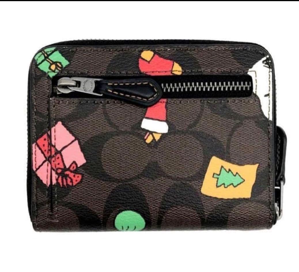 COACH X PEANUTS スモール ジップ アラウンドウォレット二つ折財布