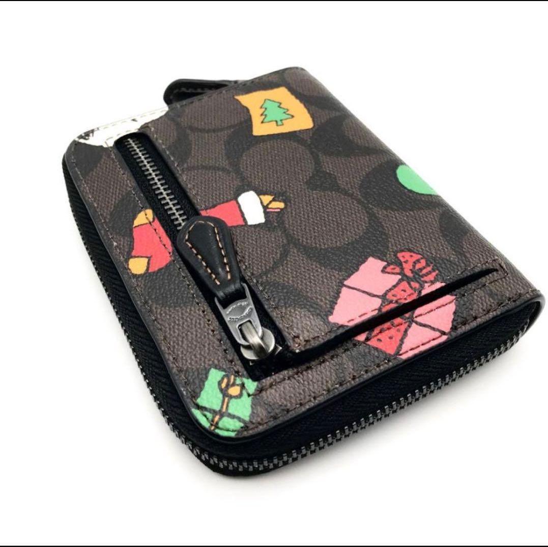 COACH X PEANUTS スモール ジップ アラウンドウォレット二つ折財布