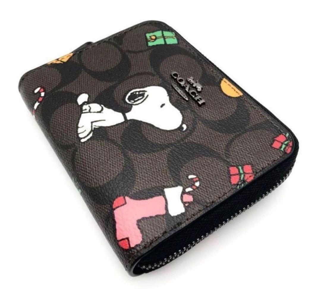 COACH X PEANUTS スモール ジップ アラウンドウォレット二つ折財布