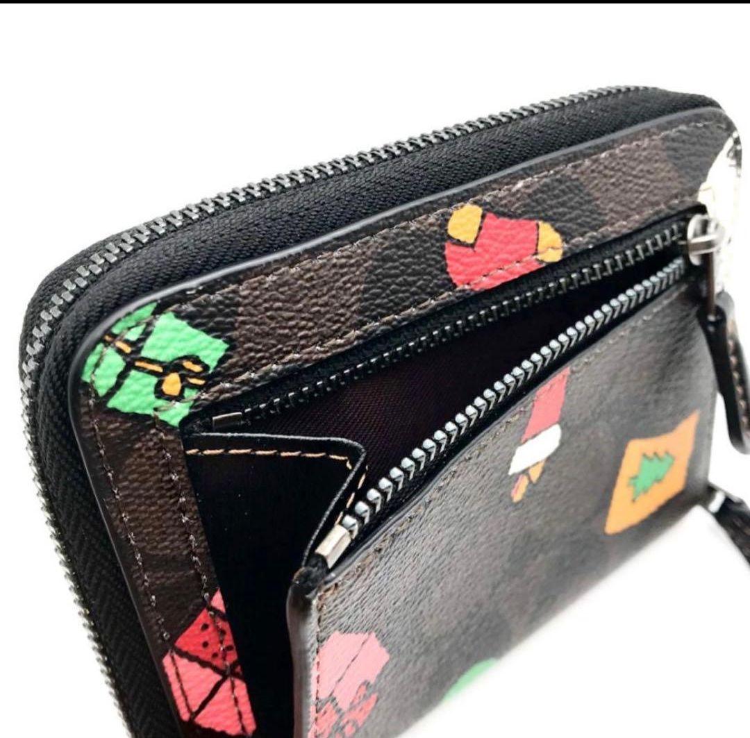 COACH X PEANUTS スモール ジップ アラウンドウォレット二つ折財布