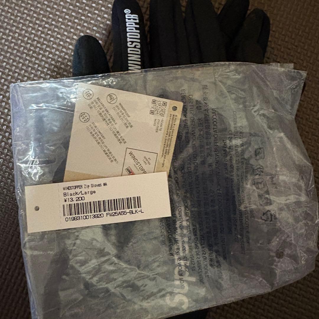 小物 Supreme Windstopper Zip Gloves \"Black\"
