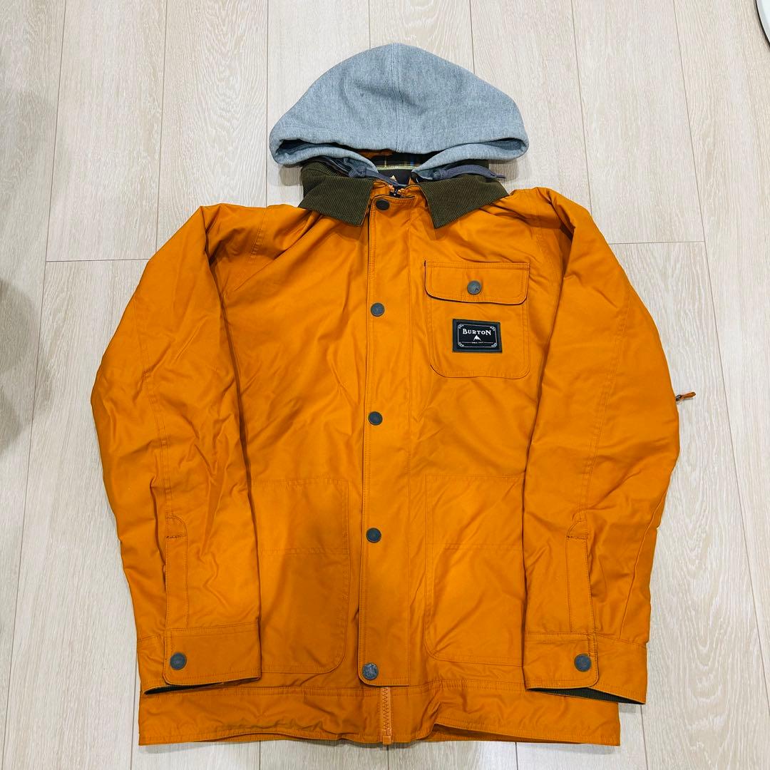 値下げ中！Burton（バートン）スノーボードジャケット フード付きオレンジ