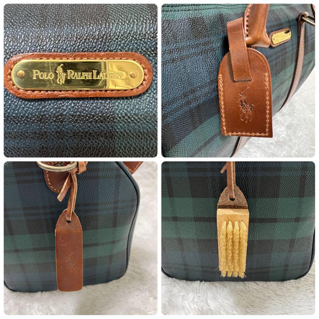 POLO RALPH LAURENミニボストンバッグ ブラックウォッチ　35cm