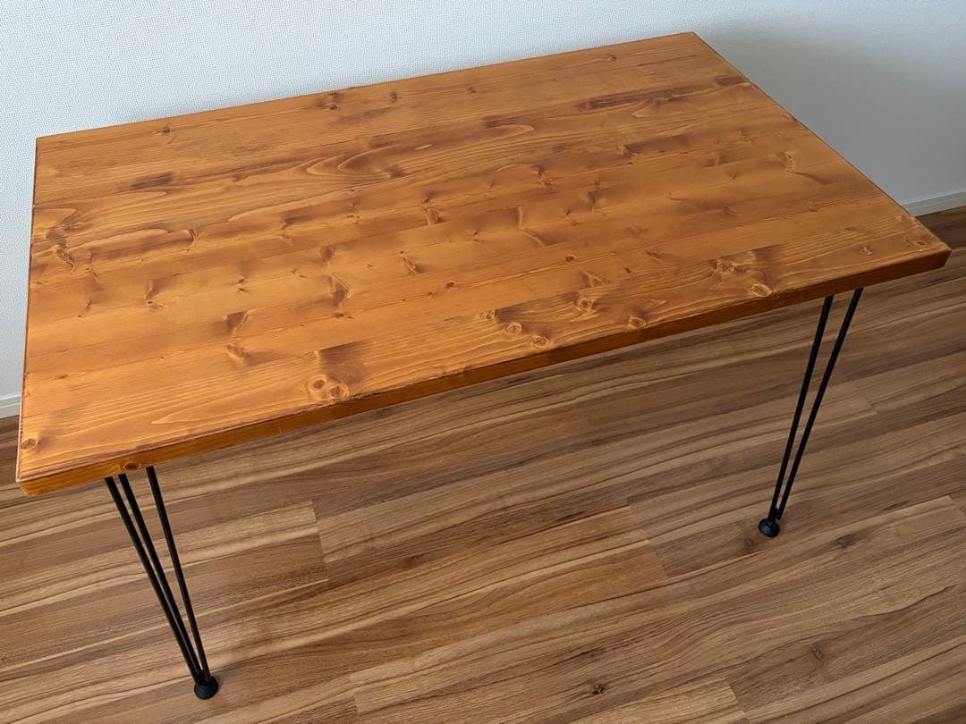 送料込 LOWYA 天然木テーブル