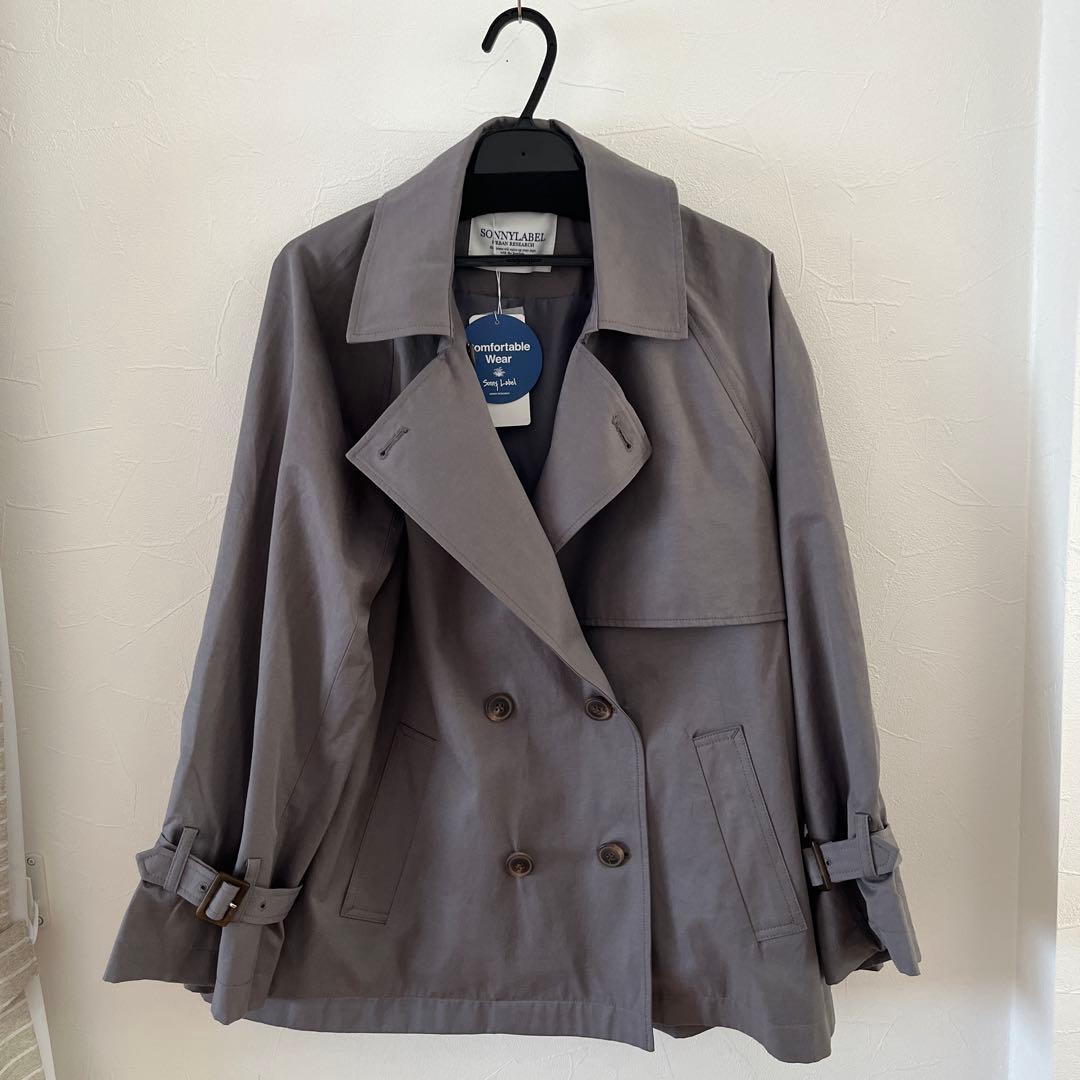 新品 アーバンリサーチ Sonny Label 撥水ショートトレンチコートM