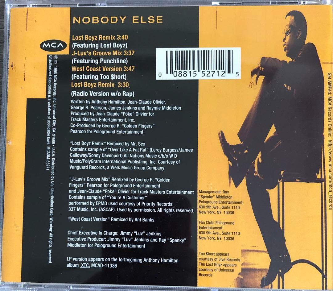 【R&B/G-RAP】ANTHONY HAMILTON /NOBODY ELSE
