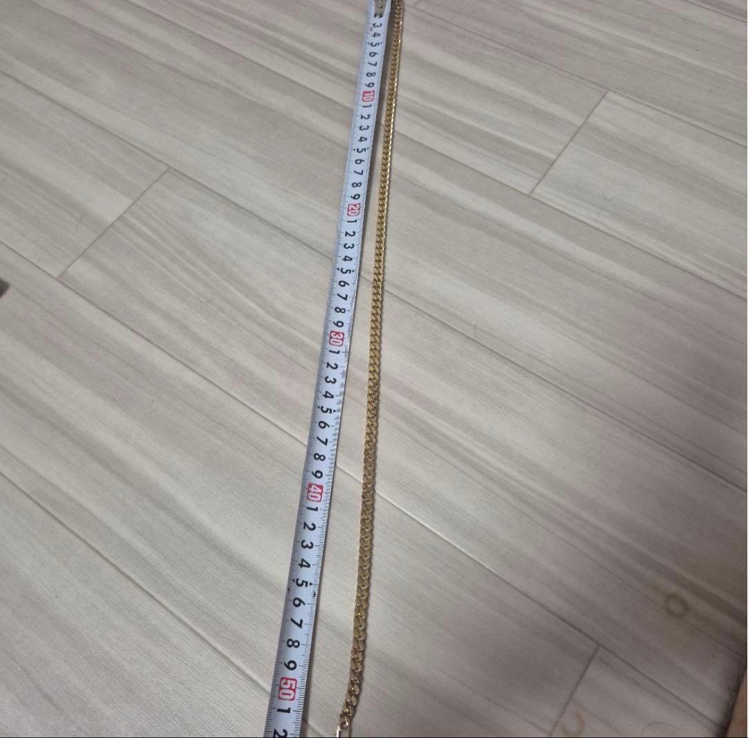18KGP　メッキ喜平ネックレス　約５０cm　45g　幅約６ミリ