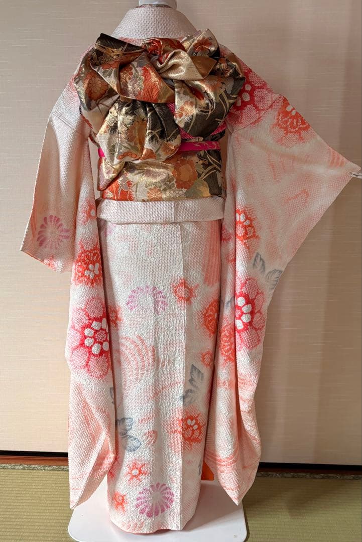 振袖セット　トールサイズ　フェザーショール付き