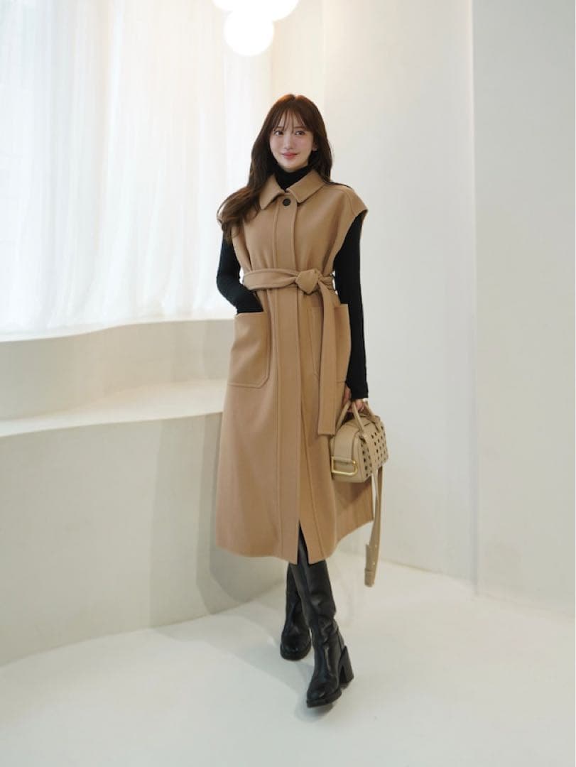 HYEON rever gilet coat \"Cécile\"