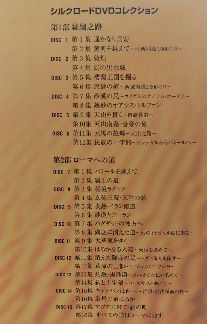 シルクロード DVD15枚コレクション
