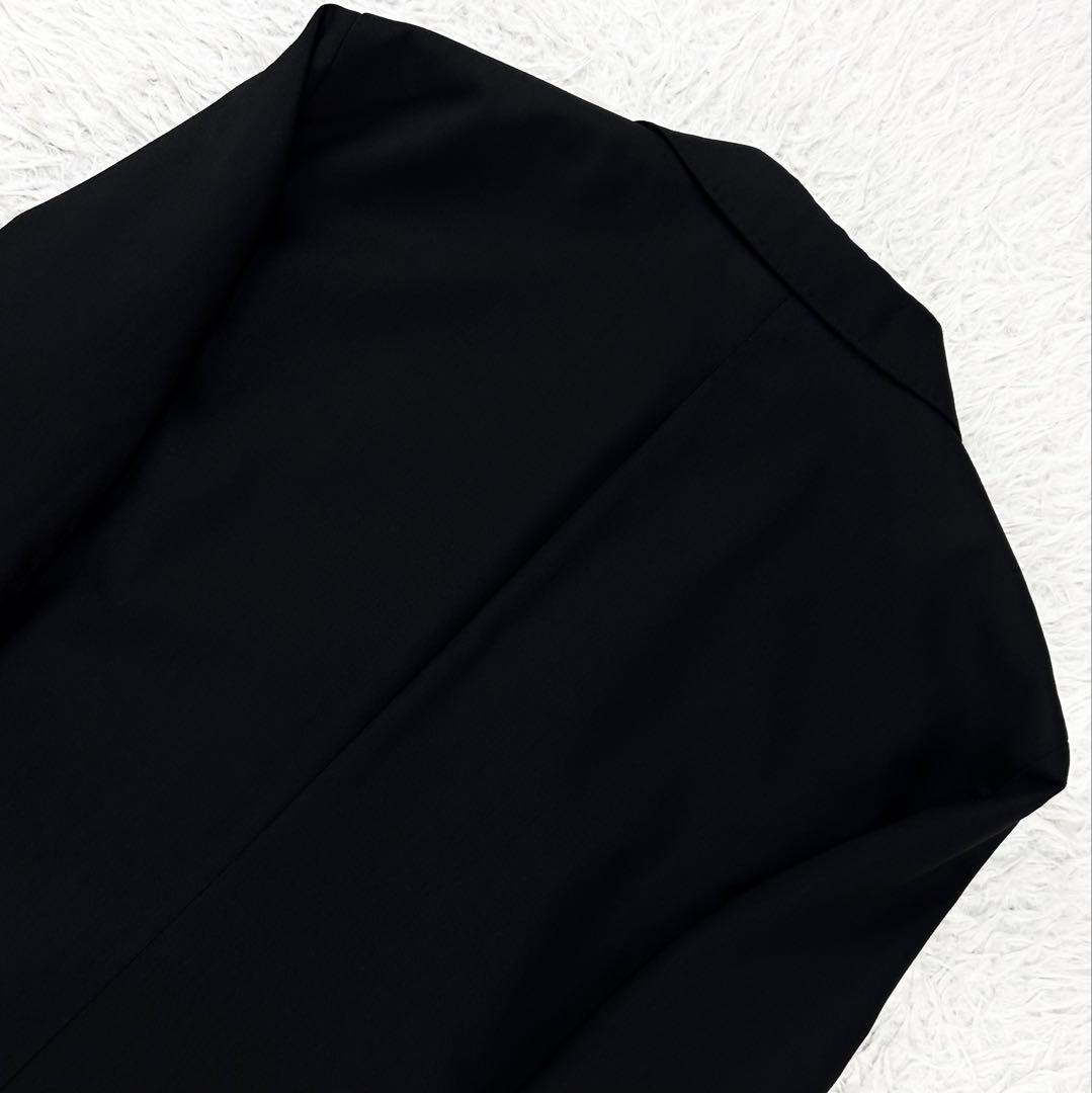 未使用級 メタル銀ボタン EASY トロピカル LARDINI ブラックブレザー