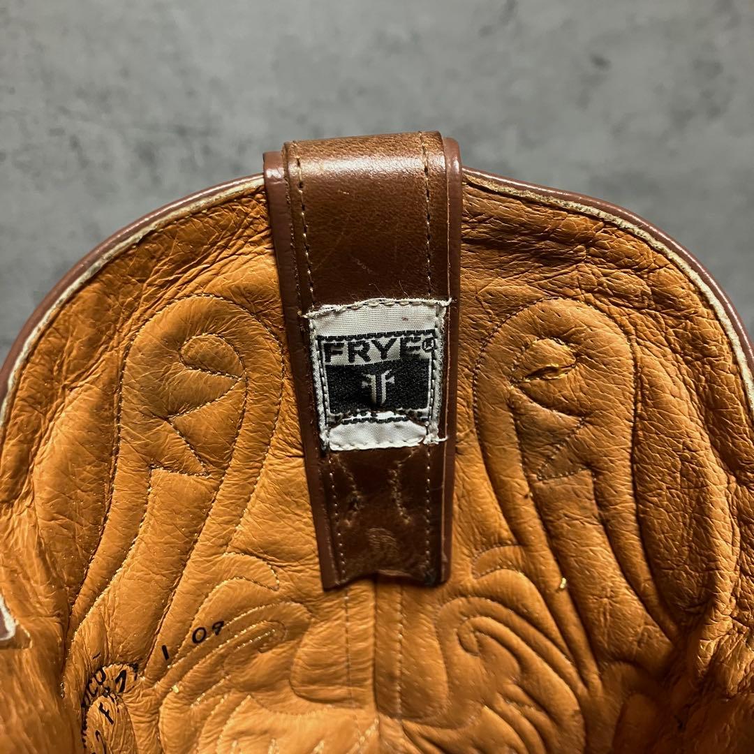 極美品　FRYE　フライ　ウエスタンブーツ　ブラウン　ロングブーツ　2287