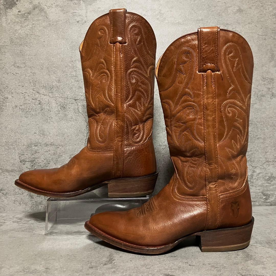 極美品　FRYE　フライ　ウエスタンブーツ　ブラウン　ロングブーツ　2287