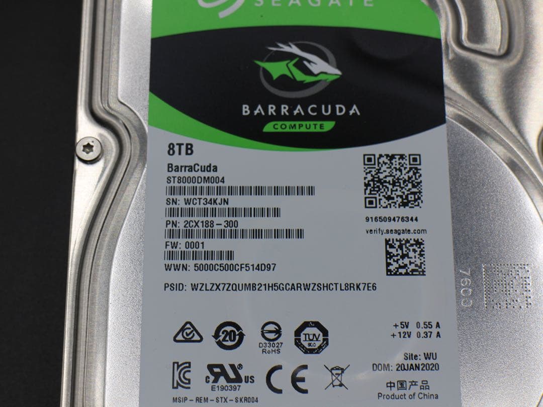 SEAGATE HDD 8TB ST8000DM004 ハードディスク 21