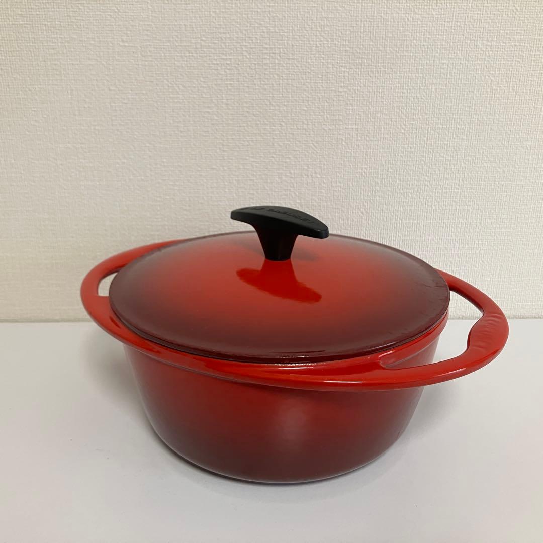 【期間限定値引き】【中古】ルクルーゼ センセーション ココット 20cm レッド