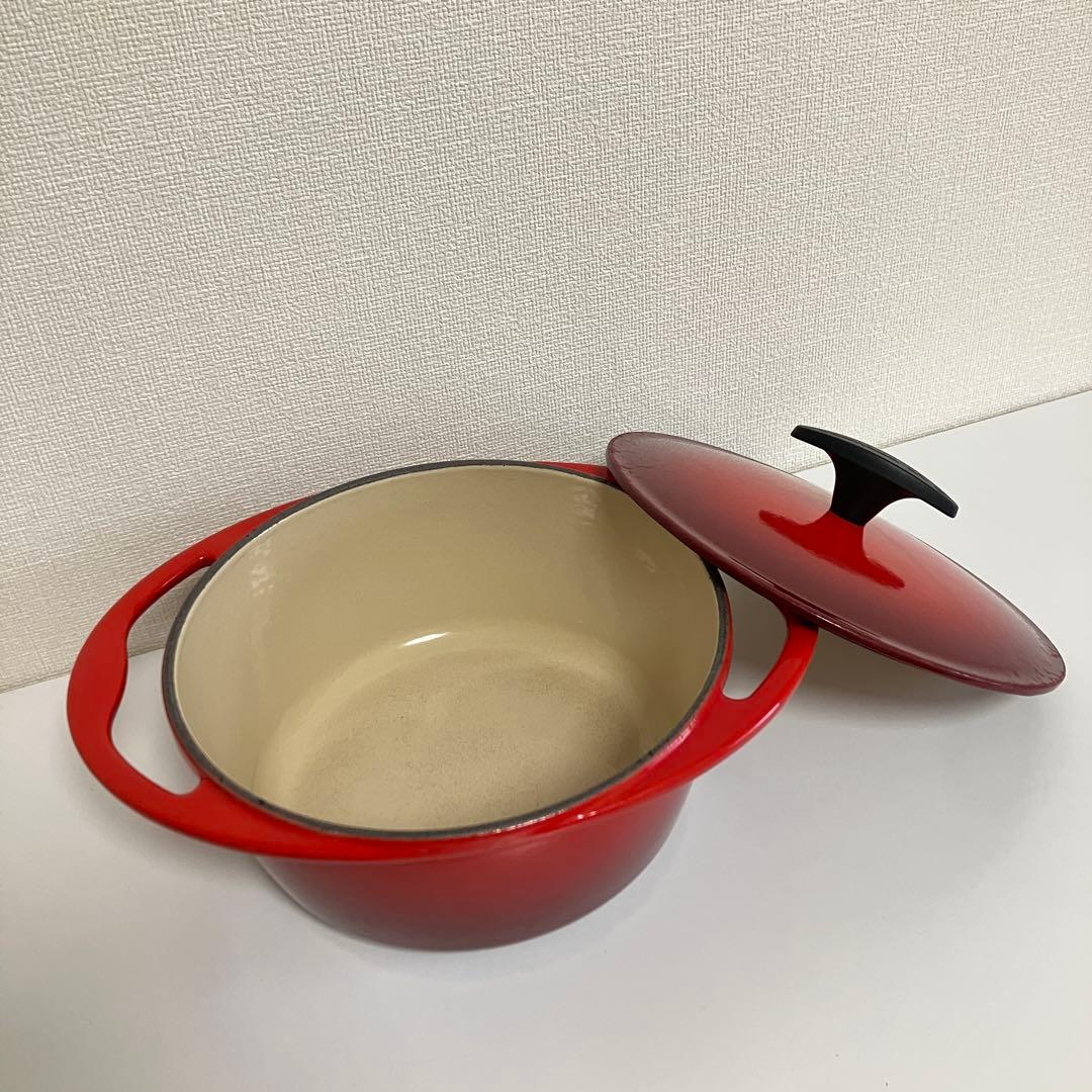【期間限定値引き】【中古】ルクルーゼ センセーション ココット 20cm レッド