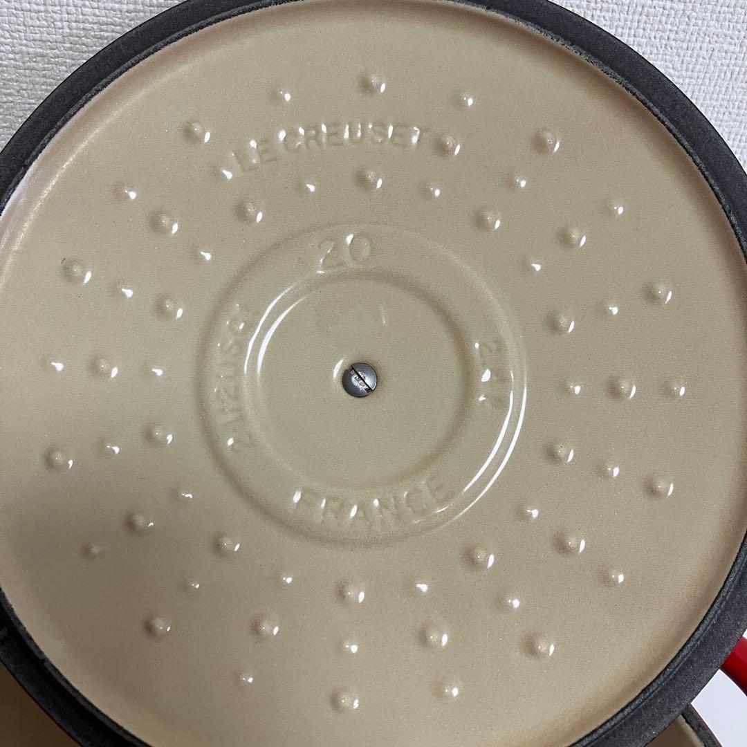 【期間限定値引き】【中古】ルクルーゼ センセーション ココット 20cm レッド
